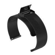 Milanese bandje met klemsluiting - Zwart - Garmin Lily 2