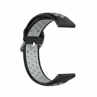 Garmin Venu 4 - 45mm - Siliconen sportbandje met gesp - Zwart + grijs