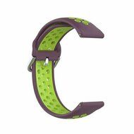 Garmin Venu 4 - 45mm - Siliconen sportbandje met gesp - Paars + groen