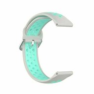 Garmin Venu 4 - 45mm - Siliconen sportbandje met gesp - Grijs + turquoise