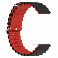 Garmin Venu 4 - 45mm - Ocean Style bandje - Zwart / rood