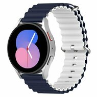 Garmin Venu 4 - 45mm - Ocean Style bandje - Donkerblauw / wit