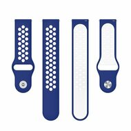Garmin Venu 4 - 45mm - Sport Edition Siliconen band - Blauw + wit