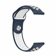 Garmin Venu 4 - 45mm - Sport Edition Siliconen band - Donkerblauw + wit