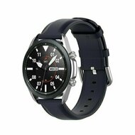 Classic leren bandje - Donkerblauw - Huawei Watch GT 6 / GT 6 pro - 46mm