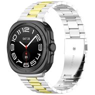 Stalen schakelband - Zilver met goud - Samsung Galaxy Watch 8 - 40mm / 44mm
