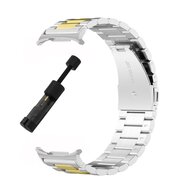 Stalen schakelband - Zilver met goud - Samsung Galaxy Watch 8 - 40mm / 44mm