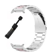 Stalen schakelband - Zilver met ros&eacute; goud - Samsung Galaxy Watch 8 - 40mm / 44mm