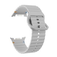 Classic Wave siliconen band - Grijs - Samsung Galaxy Watch 8 - 40mm / 44mm