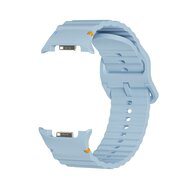 Classic Wave siliconen band - Blauw - Samsung Galaxy Watch 8 - 40mm / 44mm