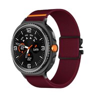 Nylon bandje met Parachute sluiting - Bordeaux - Samsung Galaxy Watch 8 - 40mm / 44mm