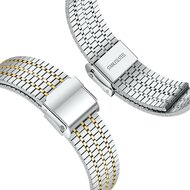 Stalen bandje - Zilver met goud - Samsung Galaxy Watch 8 Classic - 46mm