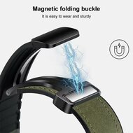 Leer + siliconen bandje - Zwart - Samsung Galaxy Watch 8 Classic - 46mm