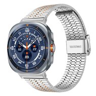 Stalen bandje - Zilver met ros&eacute; goud - Samsung Galaxy Watch Ultra - 47mm