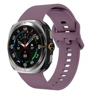 Solid color siliconen band - Pastel paars - Samsung Galaxy Watch Ultra - 47mm