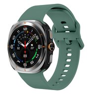 Solid color siliconen band - Groen - Samsung Galaxy Watch Ultra - 47mm