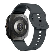 Solid color siliconen band - Donkergrijs - Samsung Galaxy Watch Ultra / Ultra 2 - 47mm