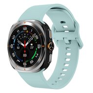 Solid color siliconen band - Pastel groen - Samsung Galaxy Watch Ultra - 47mm
