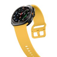 Solid color siliconen band - Geel - Samsung Galaxy Watch Ultra - 47mm