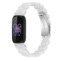 Fitbit Inspire 3 - Resin schakelbandje - Parelmoer wit