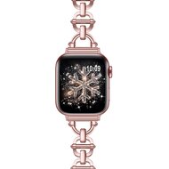 Metalen ladder schakelbandje - Ros&eacute; pink - Geschikt voor Apple watch 38mm / 40mm&nbsp;/ 41mm / 42mm