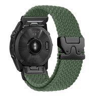 Braided nylon band met parachute sluiting - Groen - Garmin Quatix 8 - 51mm