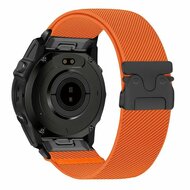 Nylon bandje met parachute sluiting - Oranje - Garmin Epix Pro Gen 2 (51mm) / Quatix 7X / 6X &amp; Tactix 7 (pro)