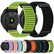 Nylon Sport Loop bandje - Aubergine - Garmin Tactix 8 - 51mm