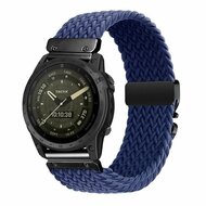 Braided nylon band met parachute sluiting - Blauw - Garmin Tactix 8 - 51mm
