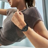 Braided nylon band met parachute sluiting - Zwart - Garmin Tactix 8 - 51mm