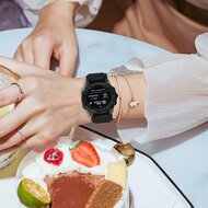 Elastische Solo Loop nylon bandje - Zwart - Garmin Tactix 8 - 47mm