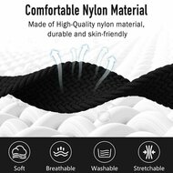 Braided nylon band met parachute sluiting - Zwart - Garmin Tactix 8 - 47mm