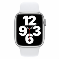 Rubberen sportbandje - Wit - Geschikt voor Apple Watch 38mm / 40mm / 41mm / 42mm