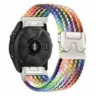 Braided nylon band met parachute sluiting - Multicolor Spring - Garmin Instinct E - 40mm