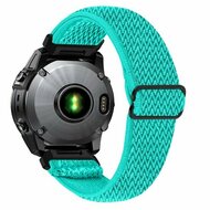 Elastische Solo Loop nylon bandje - Mintgroen - Garmin Instinct E - 40mm