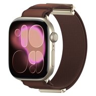 Magnetische nylon bandje - Terracotta - Geschikt voor Apple Watch 44mm / 45mm / 46mm / 49mm