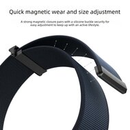 Magnetische nylon bandje - Paars - Geschikt voor Apple Watch 44mm / 45mm / 46mm / 49mm