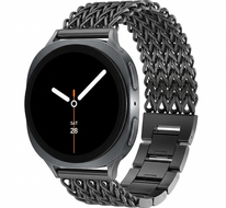 Gevlochten RVS band - Zwart - Samsung Galaxy Watch 8 - 40mm / 44mm