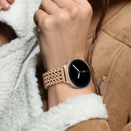 Gevlochten RVS band - Ros&eacute; / champagne goud - Samsung Galaxy Watch 8 - 40mm / 44mm