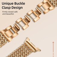 Gevlochten RVS band - Ros&eacute; / champagne goud - Samsung Galaxy Watch 8 - 40mm / 44mm
