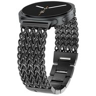 Gevlochten RVS band - Zwart - Samsung Galaxy Watch 8 Classic - 46mm