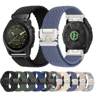 Braided nylon band met parachute sluiting - Groen - Garmin Quatix 8 - 51mm