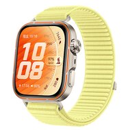 Nylon ribbelbandje - Geel - Huawei Watch Fit 5 / 4 / 3