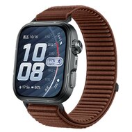 Nylon ribbelbandje - Bruin - Huawei Watch Fit 5 / 4 / 3