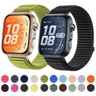 Nylon ribbelbandje - Roze - Huawei Watch Fit 5 / 4 / 3