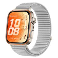 Nylon ribbelbandje - Grijs - Huawei Watch Fit 5 / 4 / 3