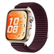 Nylon ribbelbandje - Aubergine - Huawei Watch Fit 5 / 4 / 3