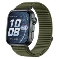 Nylon ribbelbandje - Donkergroen - Huawei Watch Fit 5 / 4 / 3