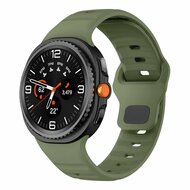 Wave siliconen band - Donkergroen - Samsung Galaxy Watch 9 - 40mm / 44mm