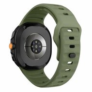 Wave siliconen band - Donkergroen - Samsung Galaxy Watch 9 - 40mm / 44mm